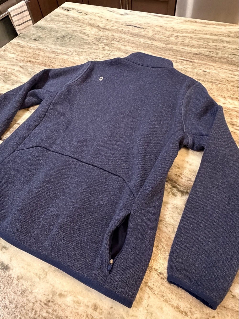 Figs - On-Shift Sweater Knit Jacket (Navy) - Picture 7 of 11